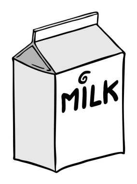 süt kutusu vektör tasarımı