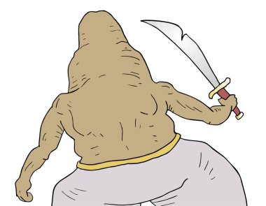 Yaratıcı yaratık vektör çizimi