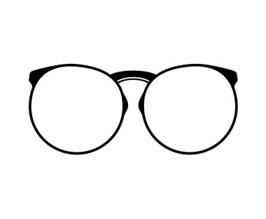 hipster gözlükleri biçim vektör illüstrasyonu