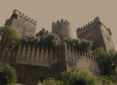 Rock Castle vektör illüstrasyonu
