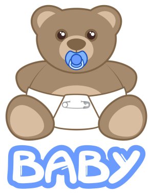 bebek ayı vektör çizimi