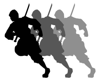 ninja hız vektör illüstrasyonu