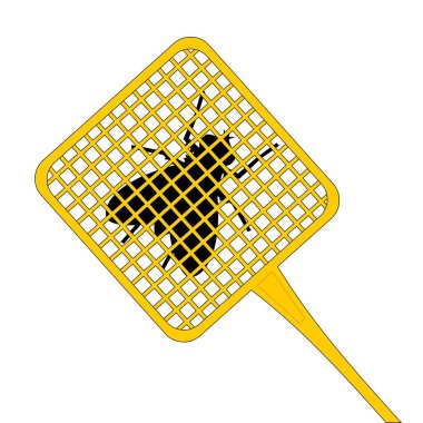 bir sinek vektör illüstrasyonu yakalamak