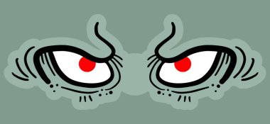 Kötülük vektör illüstrasyonu 