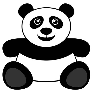 Panda vektör illüstrasyonu