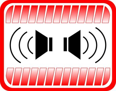 ses simgesi. vektör illüstrasyonu