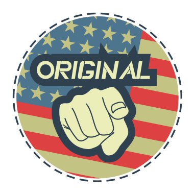 hand pointing on you, vector illustration 