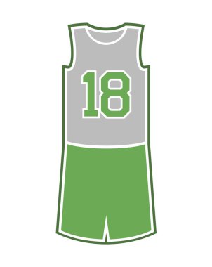 Sepet tekdüze vektör illüstrasyonu