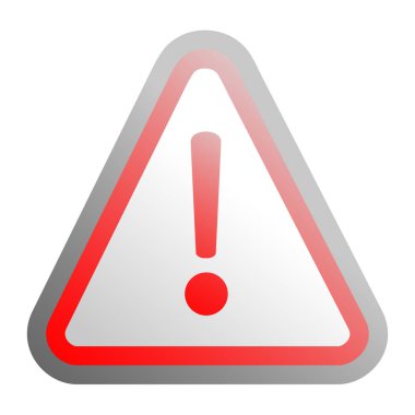 uyarı işareti simgesi, vektör illüstrasyonu