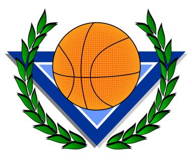 Basketbol seti sembolleri, vektör illüstrasyonu