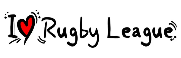 Rugby League Liebe Vektor Illustration — Stockvektor