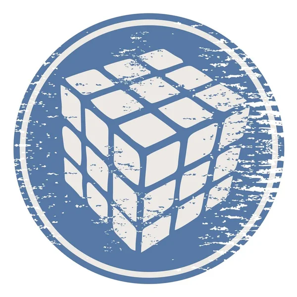 Icono Del Cubo Vector Ilustración — Archivo Imágenes Vectoriales