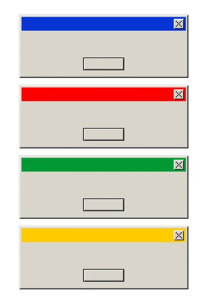 Ilustración Vectorial Mensajes Windows — Vector de stock