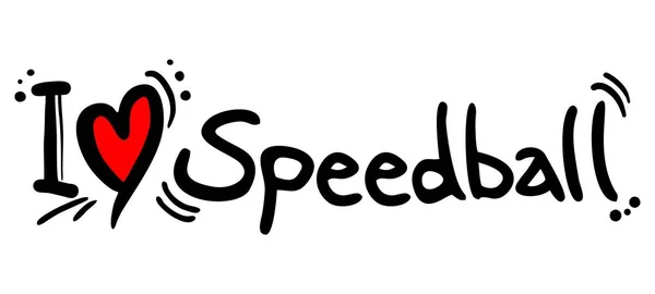 Speedball Amore Vettoriale Illustrazione — Vettoriale Stock