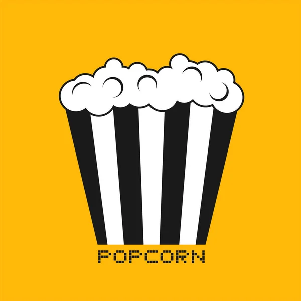 Illustrazione Vettoriale Disegno Icona Popcorn — Vettoriale Stock