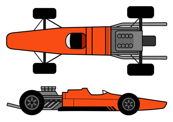 Racing Bil Vektor Illustration — Stock vektor