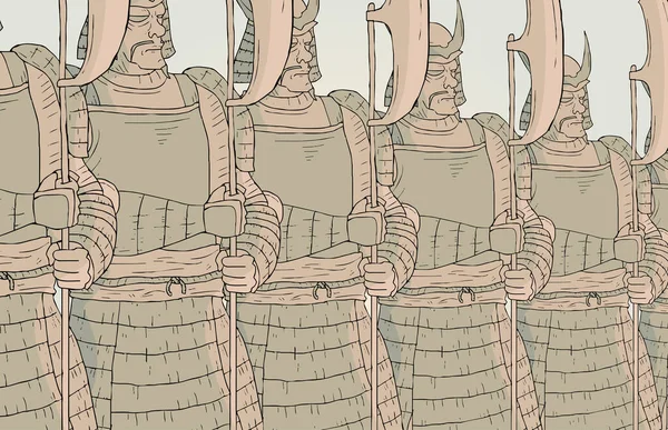 Багато Солдатів Векторні Ілюстрації — стоковий вектор