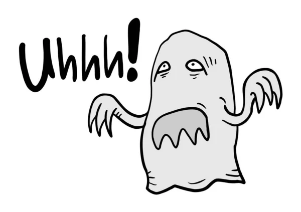 Grappige Spook Vector Illustratie — Stockvector