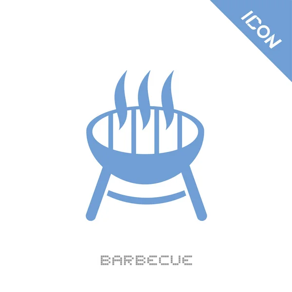 Icona Barbecue Vettoriale Illustrazione — Vettoriale Stock