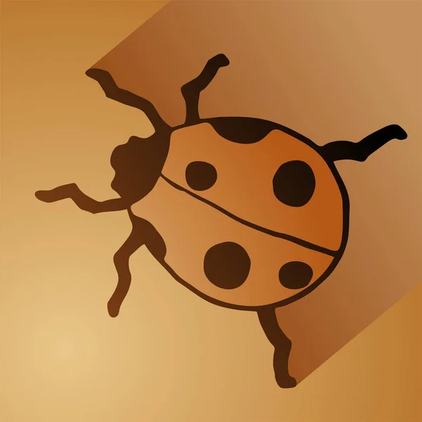 Nice Ladybug Vector Illustration — Stock Vector