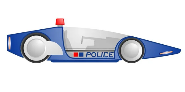 Polizia Auto Vettoriale Illustrazione — Vettoriale Stock