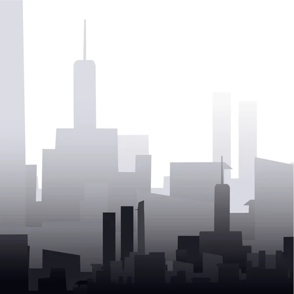 Αφηρημένος Ουρανός Της Πόλης Ουρανοξύστες Και Κτίρια — Διανυσματικό Αρχείο