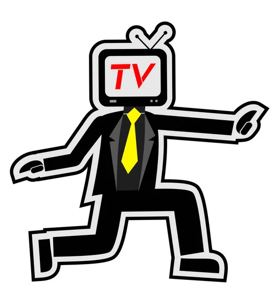 Vektor Illustration Fernsehen — Stockvektor