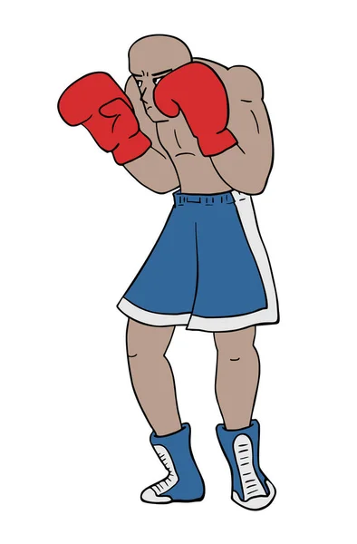 Boxing Desenhar Ilustração Vetorial — Vetor de Stock