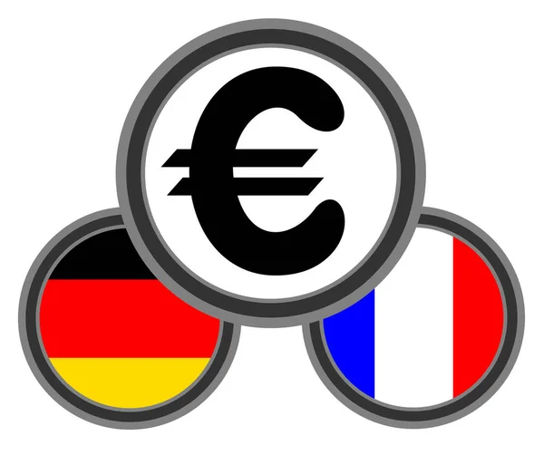 Ilustração Vetor Ícone Euro — Vetor de Stock