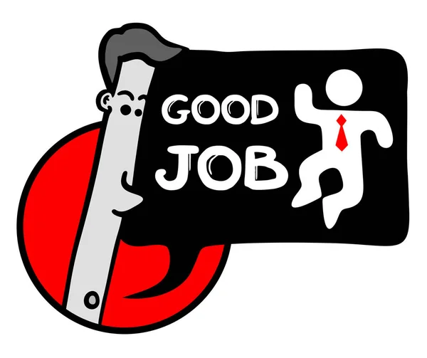 Goede Job Vector Illustratie — Stockvector