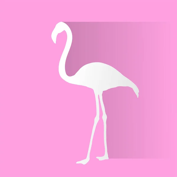 Flamingo Figure Vector Illustration — Stock Vector