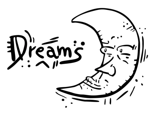 Dreams Icon Vector Illustration — Vettoriale Stock