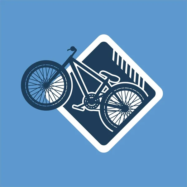 Földugrás Kerékpárjának Kialakítása — Stock Vector