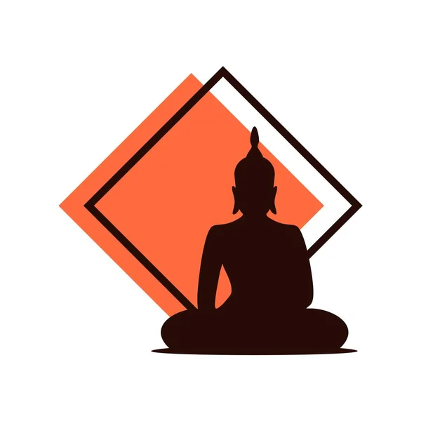Εικονική Απεικόνιση Διάνυσμα Σύμβολο Buddha — Διανυσματικό Αρχείο