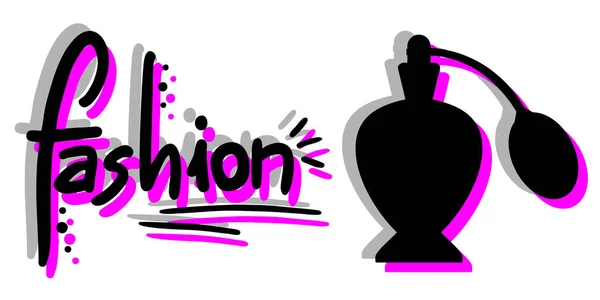 Illustration Vectorielle Parfum Mode — Image vectorielle