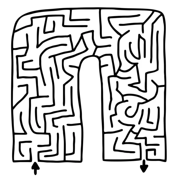 Informal Maze Vector Illustration —  Vetores de Stock
