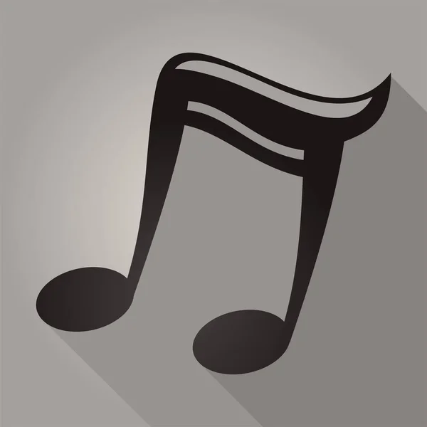 Elegnt Music Icon Vector Illustration — 图库矢量图片