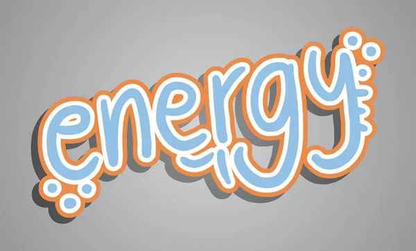 エネルギーメッセージベクトル図 — ストックベクタ
