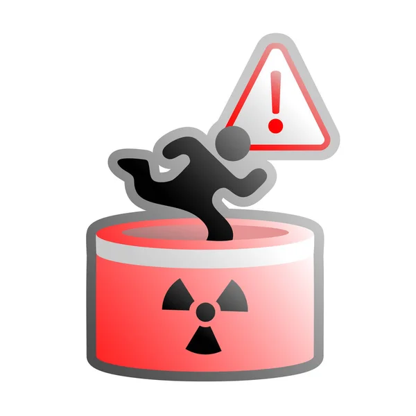 Radiation Danger Vector Illustration — Stock Vector