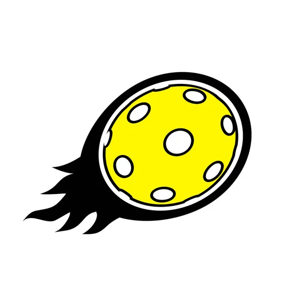 Pickleball Symbool Ontwerp Vector Illustratie — Stockvector