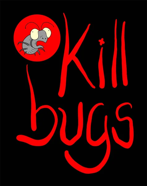 Öldürme Böcekleri Sembolü Vektör Çizimi — Stok Vektör
