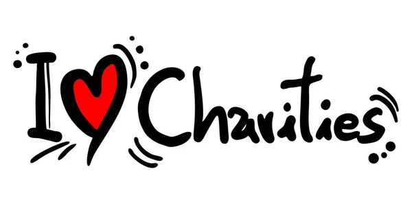 Charities Love Vector Illustration - Stok Vektor