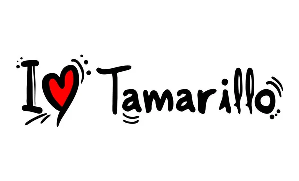 Tamarillo Fruit Love Message — Stock Vector
