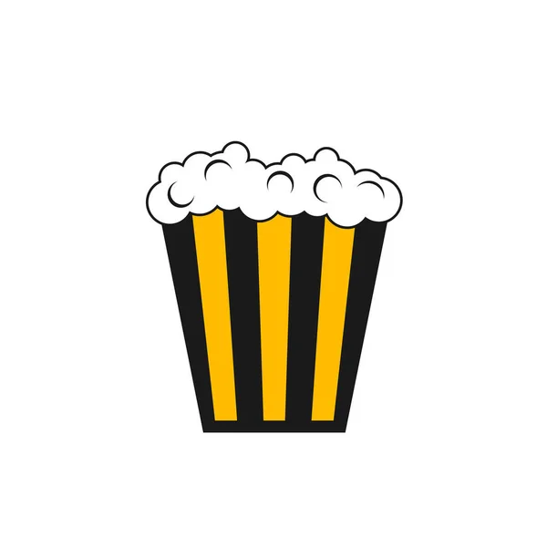 Popcorn Pictogram Ontwerp Vector Illustratie — Stockvector