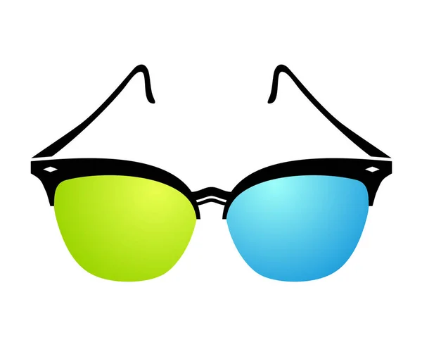 Hipster Gözlükleri Biçim Vektör Illüstrasyonu — Stok Vektör