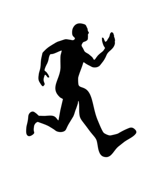 Runner Symbol Design Vector Illustration — Stock Vector