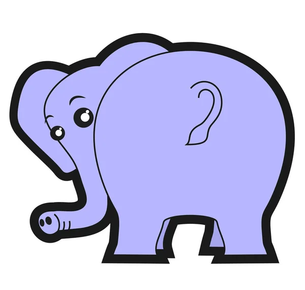 Spion Olifant Vector Illustratie — Stockvector