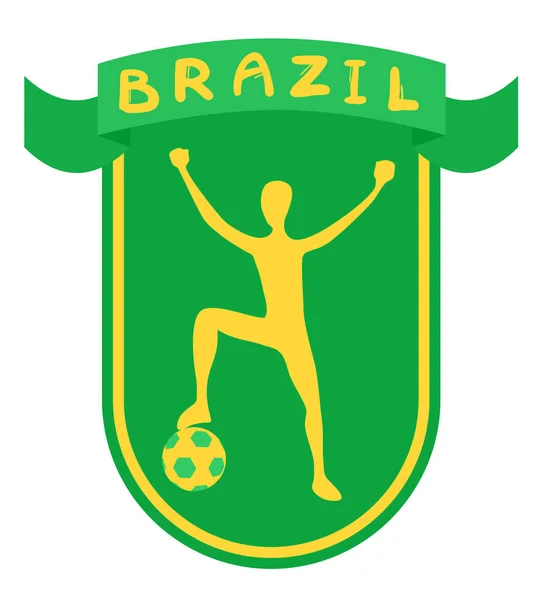 Brasilien Schleifenvektorillustration — Stockvektor