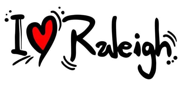 Raeligh Liefde Vector Illustratie — Stockvector