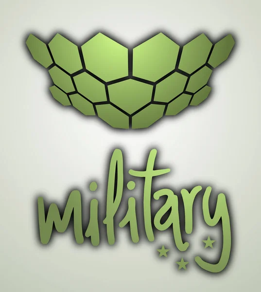 Military Cover Vector Illustration — Image vectorielle